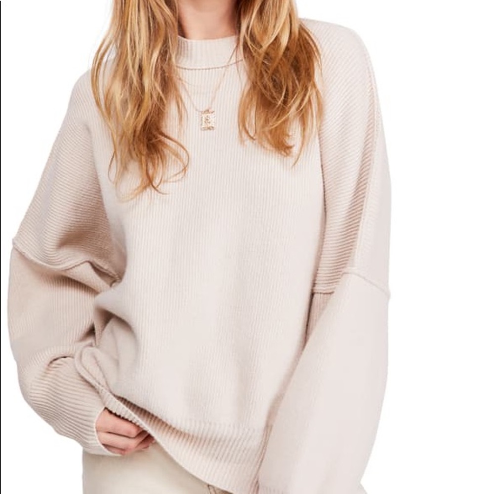 Free people easy street tunic - sand, M NWT